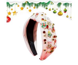 Pearl Headband - Delicate Stylish Christmas Dress Up Costume Accessory Collection, Glittering Festive Holiday Hair Band Design | Gorgeous Bridal Headpiece For Girls Ladies Wives Cosplay Enthusiasts Wi