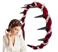 Pearl Headband, Pearl Headband for Women,Headpiece | Wedding Weddings That Are Not Slip for Head Teeth Teeth Band for Women for