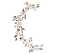 Pearl Headbands Metal for Rhinestone Silver Headpiece Bride