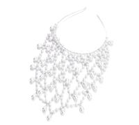 Pearl Headpiece, Elegant Braided Headband with Simulated Pearls for Various Occasions Vintage Headwear