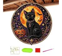Pearl Heavenly Cat Halloween Suncatcher, 30 cm