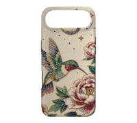 Pearl Hummingbird Celestial Moon Stars Floral Mosaic Art Case for iPhone Air