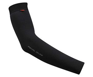 PEARL IZUMI Unisex Sun Arm Sleeves, Durable & Stretchy Sleeves For Sun Protection When Cycling, Running & more, Black, Large