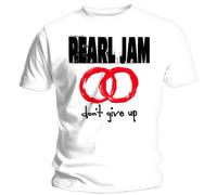 Pearl Jam Men's Don´t Give Up T-Shirt in White | Size: Medium Pearl Jam White M