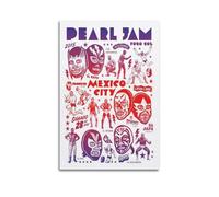 Pearl Jam Print Album Cover Signed Limited Poster,Music Cover Posters,Pop Hip Hop Rap Singer Star Music Poster Aesthetic Canvas Wall Art for Girl And Boy Teens Dorm Decor 16x24inch(40x60cm) Unframe-st