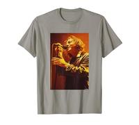 Pearl Jam Singer Eddie Vedder by Andy Willsher T-Shirt, Men, Slate Grey, 3X-Large