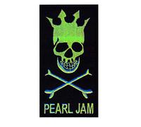 Pearl Jam Skrull Neongreen Patch Badge Embroidered Iron on Applique Souvenir Accessory
