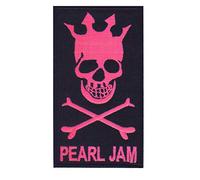 Pearl Jam Skrull Neonpink Patch Badge Embroidered Iron on Applique Souvenir Accessory