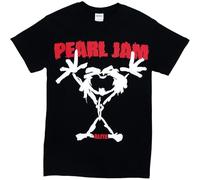 Pearl Jam Stick Man Men's T-Shirt - Black (X-Large) Size L