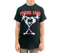 Pearl Jam Stickman Men T-Shirt Black S, 100% Cotton, Regular