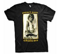 Pearl Jam T Shirt Choices Officially Licensed Black Mens Rock Band Classic Tee