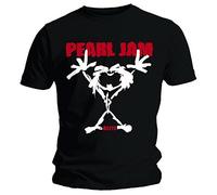 Pearl Jam T Shirt Stickman new Official Licensed Mens Unisex Black (Medium)