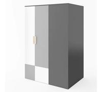 pearl kids wooden walk-in wardrobe right 2 doors in graphite