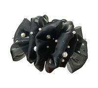 Pearl Layered Bowknot Shape Hair Claw For Girls High Ponytail Anti-Slip Hair Clutcher For Taking Photo Hair Pins