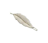 Pearl Leaf Hair Clip for Women Pearl Hairpins Beauty Korean Hair Bangs Headwear Decorative Hair Accessories Jewelry for Women and Girls