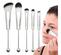 Pearl Makeup Brushes, Pearl Makeup Brush Set, 5pcs Makeup Brush Set | Concealer Brush, Eyeshadow Brush, Foundation Brush, Set