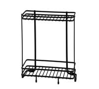 Pearl Metal 2 Tier Bottle Stand Bath Storage Limited Black Blkp Black [blkp] Az-5075