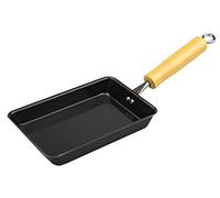 Pearl Metal HB-2408 Tsubamesanjo Iron Egg Frying Pan, Induction Compatible, Eggs Frying Pan, Black Egg, 4.7 x 7.5 inches (12 x 19 cm)