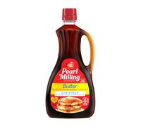 Pearl Milling Company Butter Lite Syrup | Pancake & Waffle Syrup with with Lite Butter Flavor | Low in Calories | Breakfast Topping | 24 oz 710ml Bottle