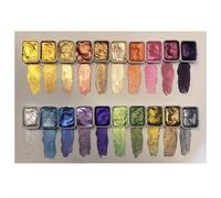 Pearl Mineral Watercolor Paint Set - 20 Shimmer & Colors w/Color Shift Effect |Glitter Art Paint for Canvas, Journals | Adult Artist Grade & Child Safe (Style A)