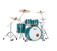 Pearl MP4C924XSP-S/C850 Masters Maple Pure 4-Piece Shell Set (Aqua Turquoise Stripe)