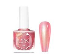 Pearl Nail Polish,Pearlescent Pink Nail Vanish,Quick Dry Shimmer Holographic Shell Glitter Light Pink Nails Varnish,Glimmer Glossy Color Nails Polish DIY Manicure All Seasons, No UV Needed