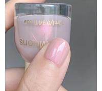Pearl Nail Polish - Pink Nail Polish - Glitter Nail polish - Shimmer Aurora Pink nail Varnish - Breathable Quick Dry nail polish No UV - Mermaid Iridescent Pearl nail Varnish For Women Nails Art DIY