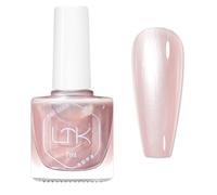 Pearl Nail Polish,Quick Dry Pink Nail Polish,Light Pink Shell Shimmer Nail Varnish,Pearlescent Mermaid Romantic Effect,Glitter Pearl High Shine Nail Art DIY Home