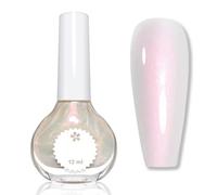 Pearl Nail Polish - Shimmer White Nail Varnish - Mermaid nail Polish - Pearlescent Nail Polish Quick Dry - No Bake White Glitter Nail polish Long Last for Women DIY Nail Art Home
