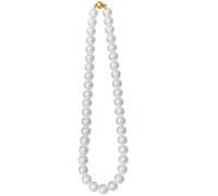 Pearl Necklace For Women, White Pearl Pendant, Ten Mm Pearls, Fifteen-Point-Seven Inch, Adsorptive Clasp, Graceful Jewelry For Special Occasions And Gatherings