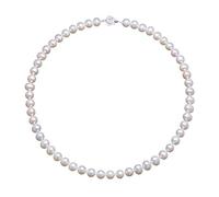 Pearl Necklace Freshwater Cultured Pearls 925 Sterling Silver Rose Clasp - VIKI LYNN