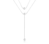 Pearl Necklaces for Women Double Layers Classic Choker Chain Simple Long Pearl Pendant Jewelry Holiday Birthday Gifts, N/M, Pearl, Pearl