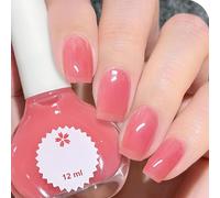 Pearl Nude Glitter Nail Polish - Quick-Dry, No UV Needed, Metallic Shimmer, Long-Lasting & Chip-Resistant, Vegan Formula, 60-Second Air Dry, Ideal for Manicure & Nail Art