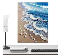 Pearl Paint Kits for Adults,3D Creative Handmade Craft Project - Dreamy Marine Pearls Painting Kit for Beginners - for Teens Son Daughter Family Men Women Boys Youth Living Room