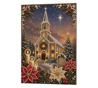 Pearl Painting DIY Kit with Stretched Frame 30x40cm(Church)