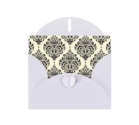 Pearl Paper Asian Elephants Printed Greeting Card With Envelope,Blank Inside For Birthday,Christmas, All Occasions,6x4 Inch