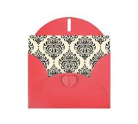 Pearl Paper Asian Elephants Printed Greeting Card With Envelope,Blank Inside For Birthday,Christmas, All Occasions,6x4 Inch