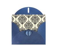 Pearl Paper Asian Elephants Printed Greeting Card With Envelope,Blank Inside For Birthday,Christmas, All Occasions,6x4 Inch