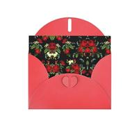 Pearl Paper Beautiful Rose Gift Printed Greeting Card With Envelope,Blank Inside For Birthday,Christmas, All Occasions,6x4 Inch