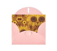 Pearl Paper Beautiful Sunflowers Printed Greeting Card With Envelope,Blank Inside For Birthday,Christmas, All Occasions,6x4 Inch