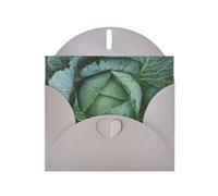 Pearl Paper Bright Cabbage Printed Greeting Card With Envelope,Blank Inside For Birthday,Christmas, All Occasions,6x4 Inch
