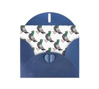 Pearl Paper Cartoon Pigeon Printed Greeting Card With Envelope,Blank Inside For Birthday,Christmas, All Occasions,6x4 Inch