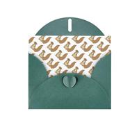 Pearl Paper Cartoon Squirrel Printed Greeting Card With Envelope,Blank Inside For Birthday,Christmas, All Occasions,6x4 Inch