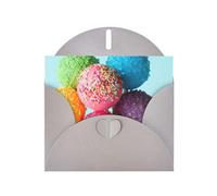 Pearl Paper Colorful Candy Printed Greeting Card With Envelope,Blank Inside For Birthday,Christmas, All Occasions,6x4 Inch