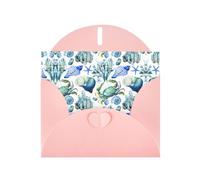 Pearl Paper Crab Conch Printed Greeting Card With Envelope,Blank Inside For Birthday,Christmas, All Occasions,6x4 Inch