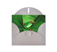 Pearl Paper Cute Frog Printed Greeting Card With Envelope,Blank Inside For Birthday,Christmas, All Occasions,6x4 Inch
