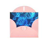 Pearl Paper Dna Chain Photo Printed Greeting Card With Envelope,Blank Inside For Birthday,Christmas, All Occasions,6x4 Inch