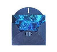 Pearl Paper Dna Chain Photo Printed Greeting Card With Envelope,Blank Inside For Birthday,Christmas, All Occasions,6x4 Inch