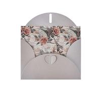 Pearl Paper Flower Paris Eiffel Tower Printed Greeting Card With Envelope,Blank Inside For Birthday,Christmas, All Occasions,6x4 Inch