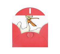 Pearl Paper Funny Pelican Printed Greeting Card With Envelope,Blank Inside For Birthday,Christmas, All Occasions,6x4 Inch